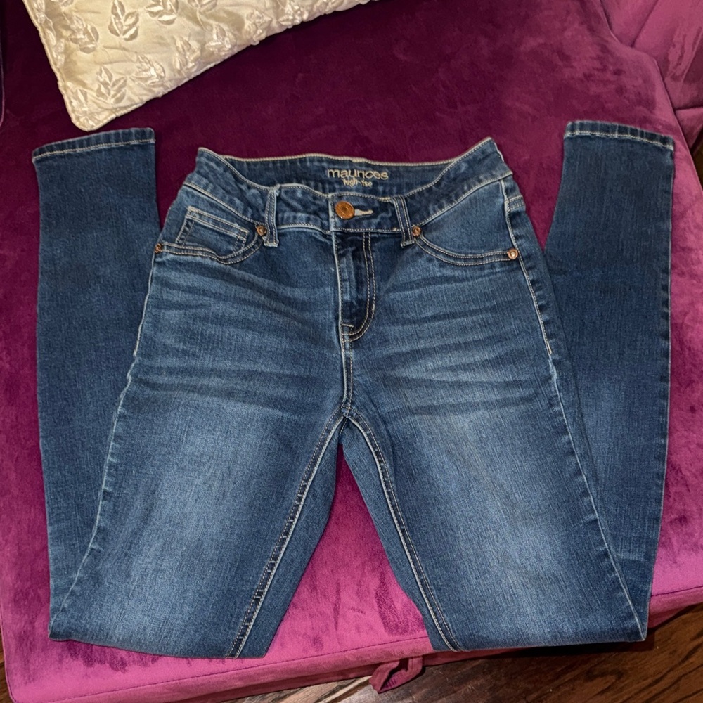 Maurices Dark Blue High-RiseSkinny Jeans Women’s Highrise Pants size XS Regular